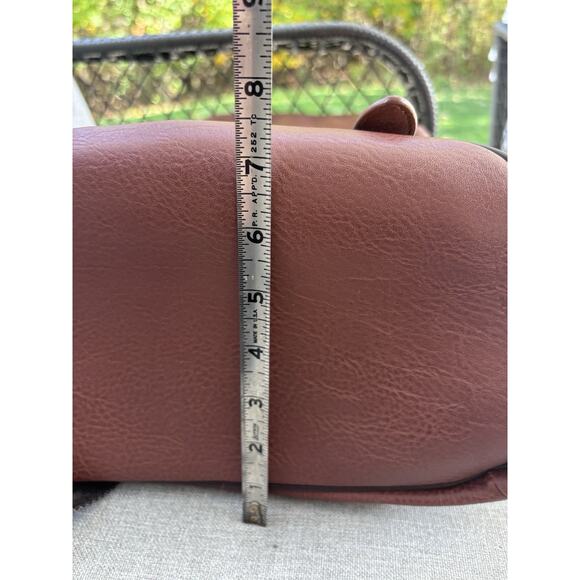 ROBERT GRAHAM Brown Pebbled Leather BACKPACK Large - Picture 8 of 9